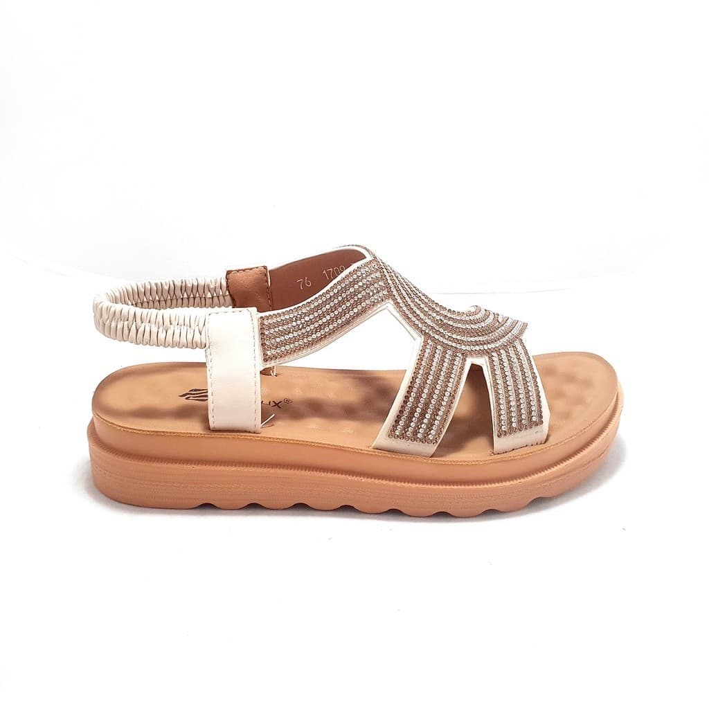 Gambar ke-9 produk Pollux WDQ 1709 Sepatu Sandal Wanita | Sandal Wanita Permata | Sandal Wedges | Sandal Flat