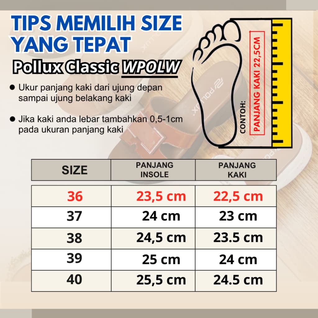 Gambar ke-6 produk Pollux Monday WDQ 0202 Sepatu Pantofel Heels Wanita | Sepatu Kerja Wanita Hak 5 Cm