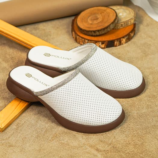 Gambar ke-7 produk Pollux Daily WPOMO 12- Sandal Wanita Bahan Kulit | Wedges Wanita | Sepatu Sandal Wanita