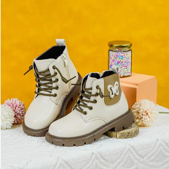 Gambar ke-7 produk Mecer Kids ARH92 Sepatu Boots Anak Perempuan | Kid Shoes | Sepatu Pesta Anak