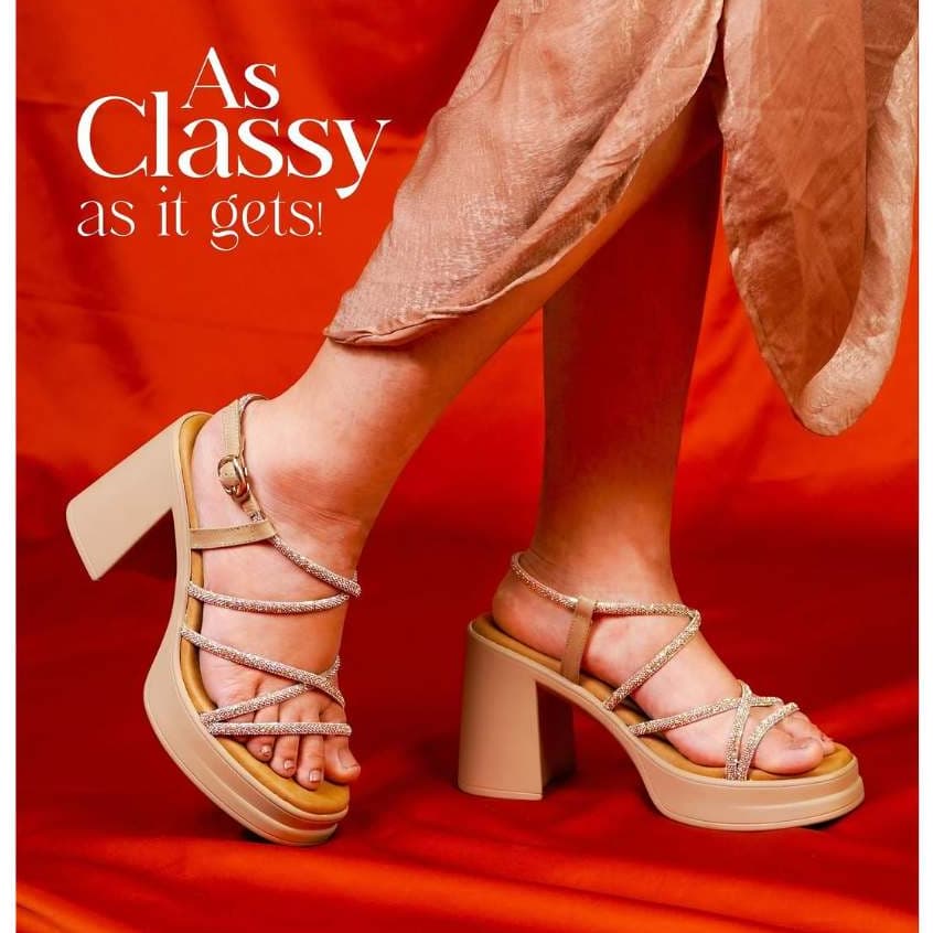 Gambar ke-9 produk Pollux Classic WPOAS 01 - Sandal Heels Wanita Berbahan Kulit