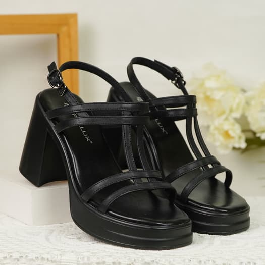 Gambar ke-8 produk Pollux Classic WPOAS 11- Sandal Heels Wanita Kekinian Berbahan Kulit Asli | Tinggi Heels 9Cm