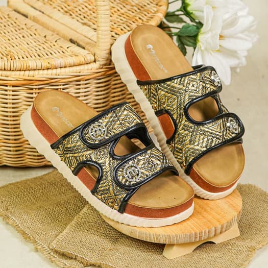 Thumbnail gambar ke-4 produk Mecer Daily WWH 6282- Sandal Flat Wanita Kekinian | Sandal Daily | Sandal Slip On Wanita