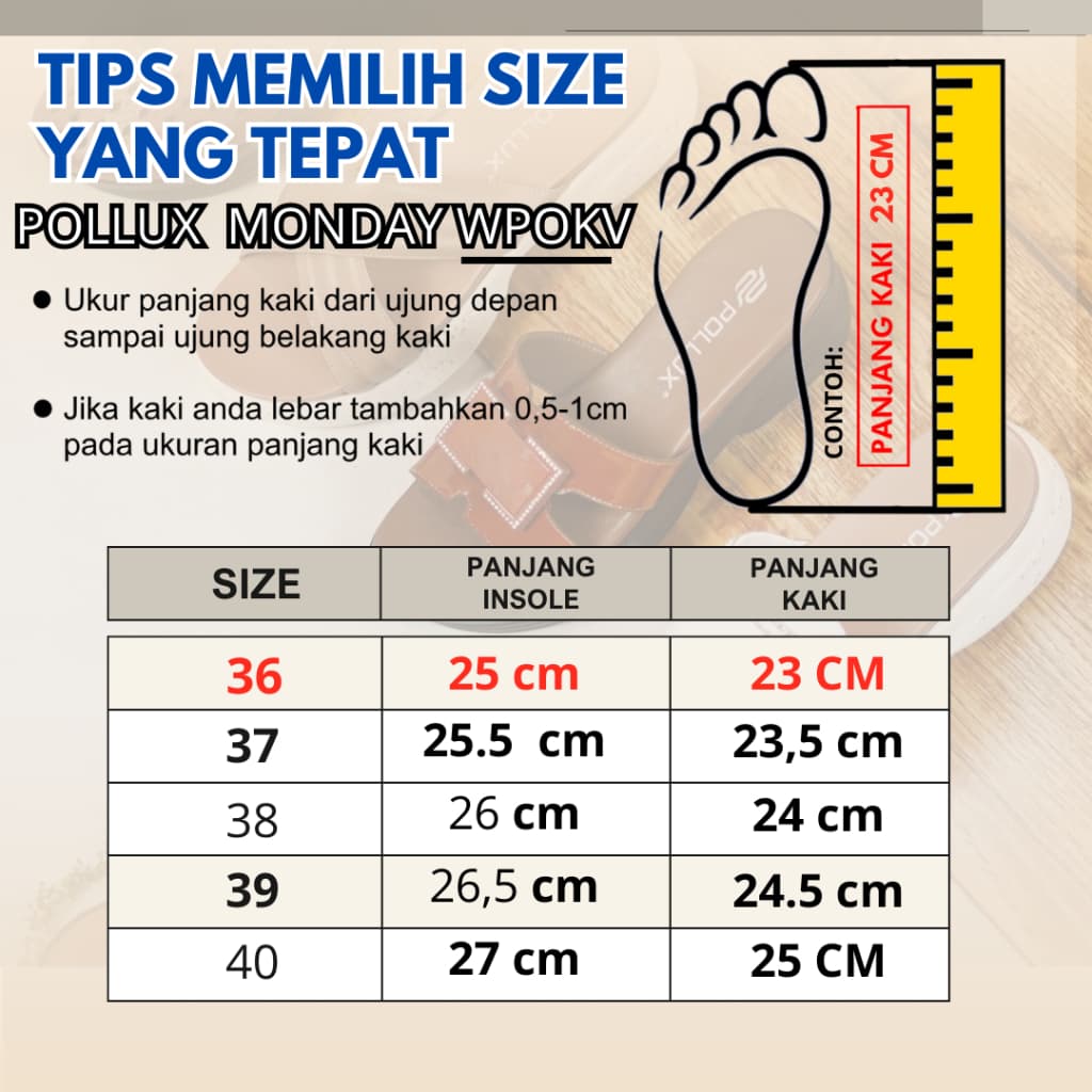 Gambar ke-1 produk Pollux WPOKV 13 Sepatu Wanita Kerja Heels Bahan Kulit