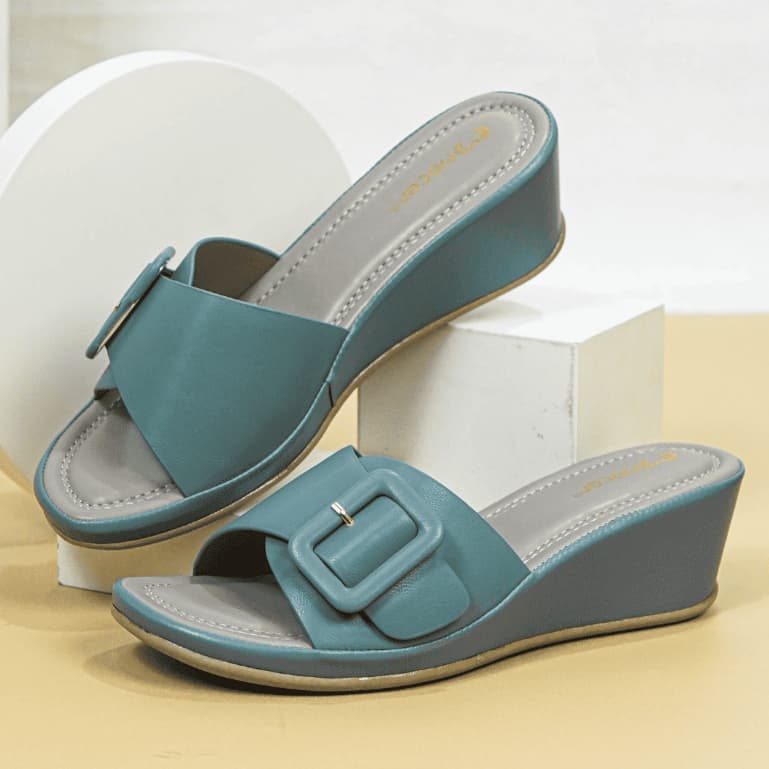 Gambar ke-7 produk Mecer WTX 234 Wedges Wanita | Sandal Daily | Slip On Wanita