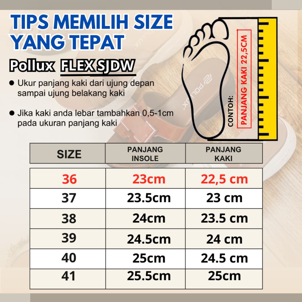 Gambar ke-9 produk Pollux Flex SJD W202 - Sepatu Sneakers Wanita | Sneakers Wedges Wanita | Sepatu Sport Wanita | Sep