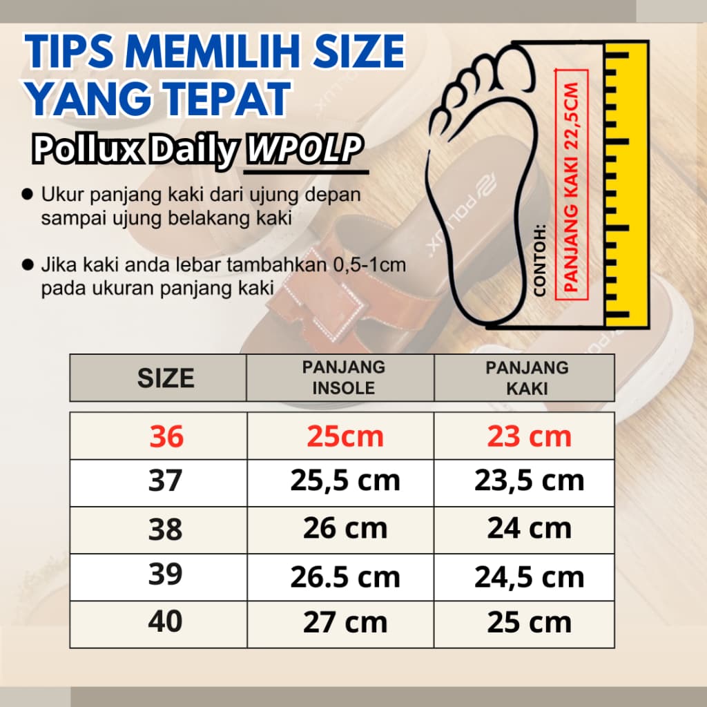 Thumbnail gambar ke-3 produk Pollux Daily WPOLP 03 - Sandal Wanita Keren| Sandal Wanita Nyaman Dengan Desain Kekinian