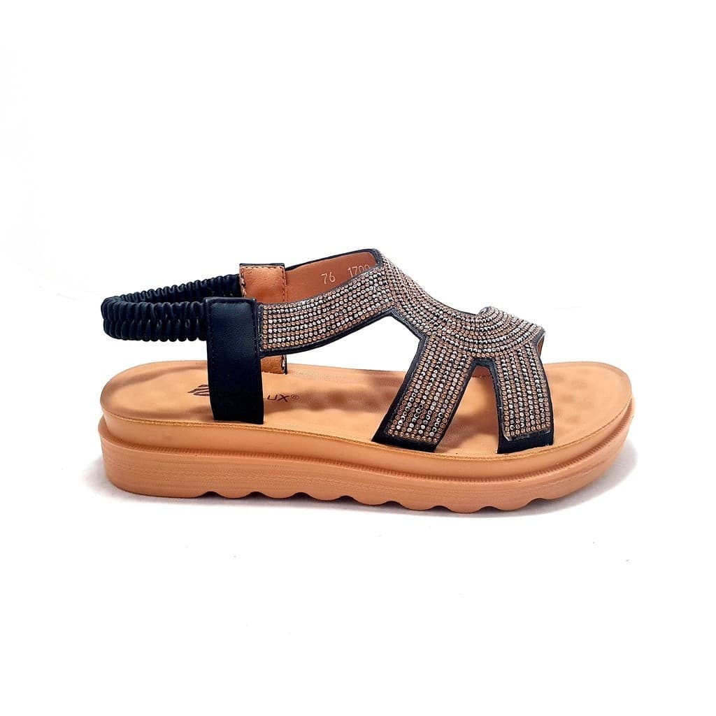 Gambar ke-9 produk Pollux WDQ 1709 Sepatu Sandal Wanita | Sandal Wanita Permata | Sandal Wedges | Sandal Flat