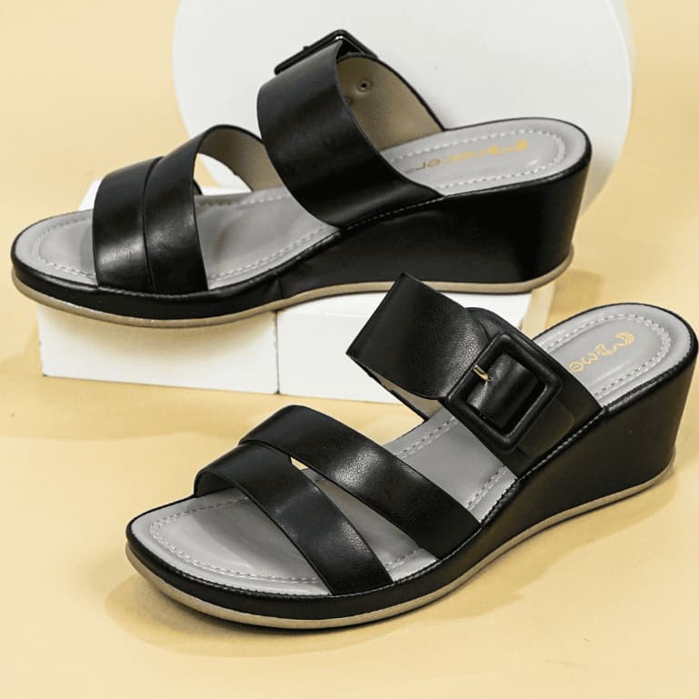 Gambar ke-7 produk Mecer WTX 2310 Wedges Wanita | Sandal Daily | Slip On Wanita