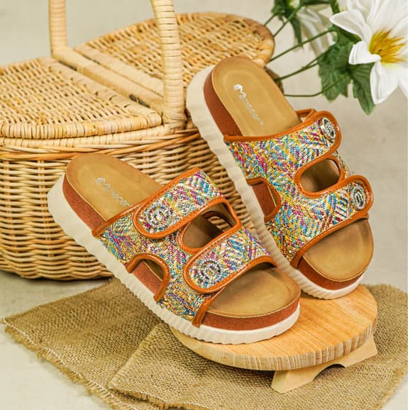 Gambar ke-9 produk Mecer Daily WWH 6282- Sandal Flat Wanita Kekinian | Sandal Daily | Sandal Slip On Wanita