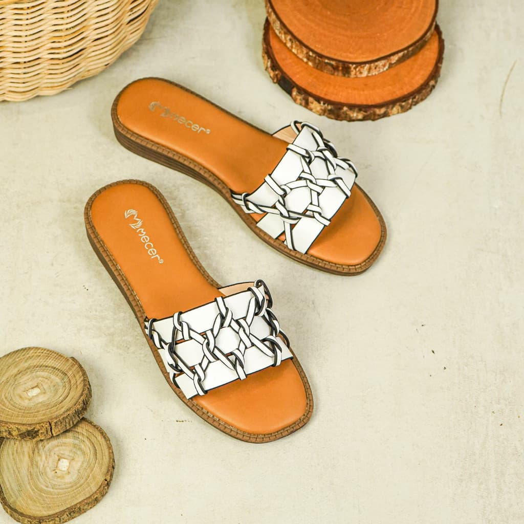 Thumbnail gambar ke-6 produk Mecer Daily WWH 59213 - Sandal Teplek Wanita Kekinian | Sandal Daily | Sandal Slip On Wanita