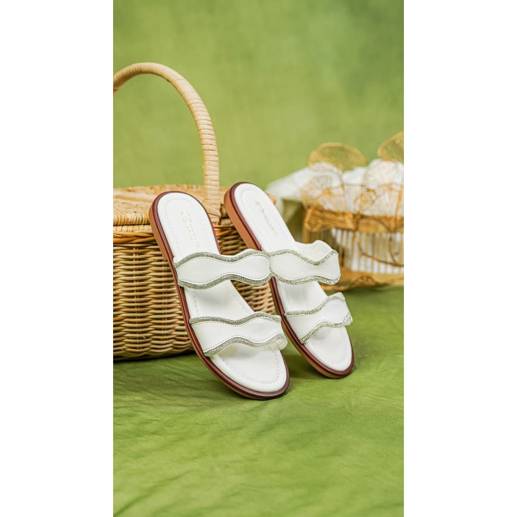 Thumbnail gambar ke-6 produk Mecer Daily WCS 22Y01 - Sandal Flat Wanita Kekinian | Sandal Teplek | Sandal Slip On Wanita