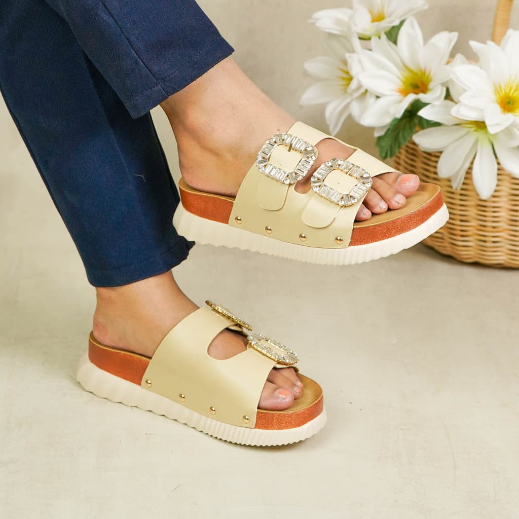 Gambar ke-7 produk Mecer Daily WWH 2614A - Sandal Wedges Wanita Kekinian | Sandal Daily | Sandal Slip On Wanita