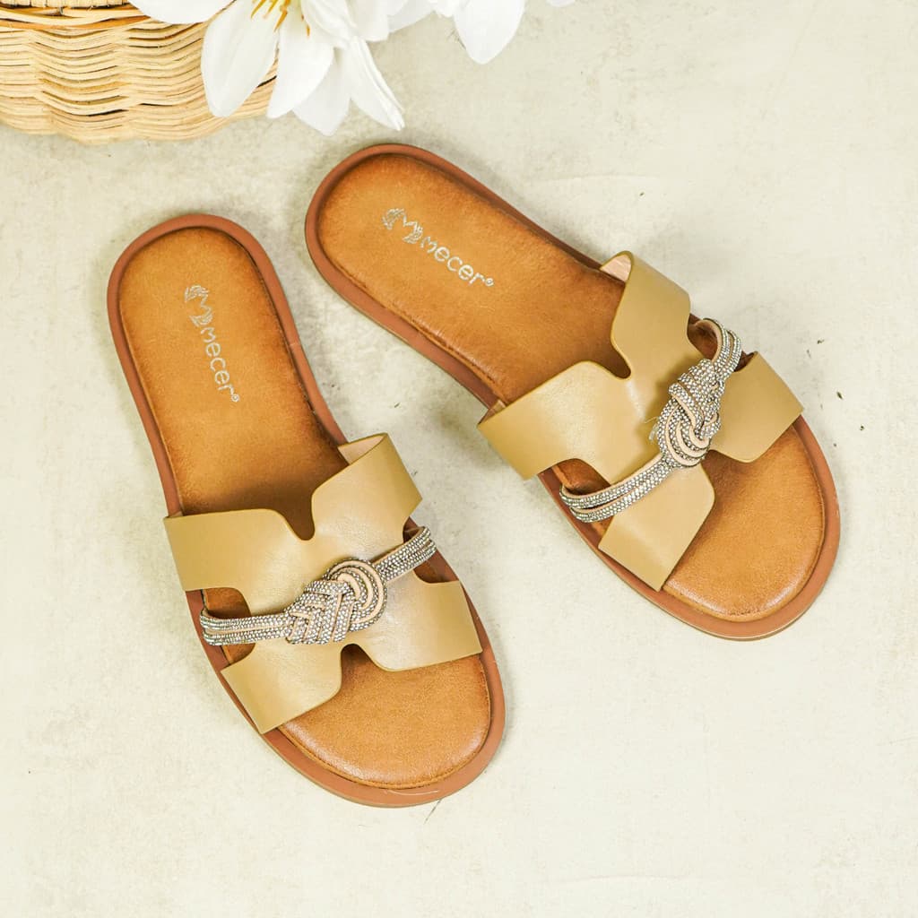 Thumbnail gambar ke-4 produk Mecer Daily WWH 02630 - Sandal Flat Wanita Kekinian | Sandal Daily | Sandal Slip On Wanita