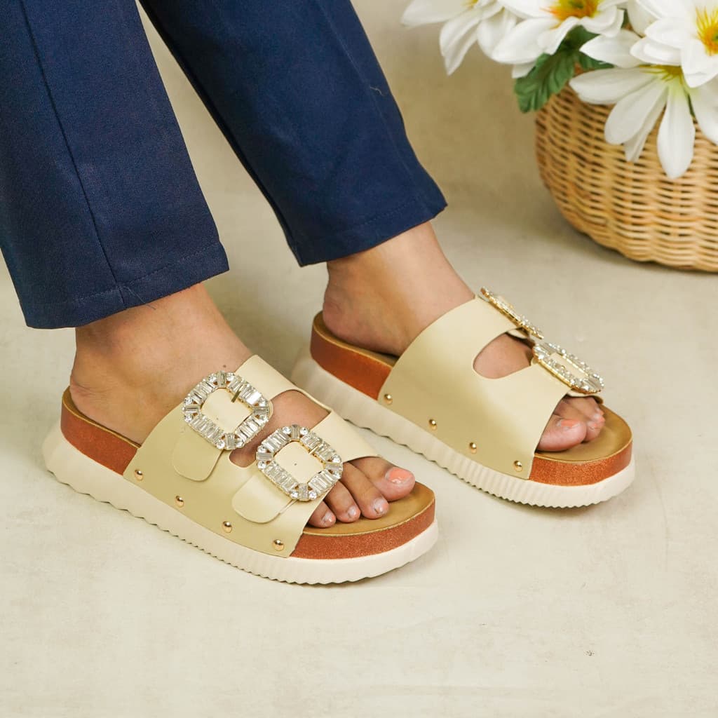 Gambar ke-7 produk Mecer Daily WWH 2614A - Sandal Wedges Wanita Kekinian | Sandal Daily | Sandal Slip On Wanita