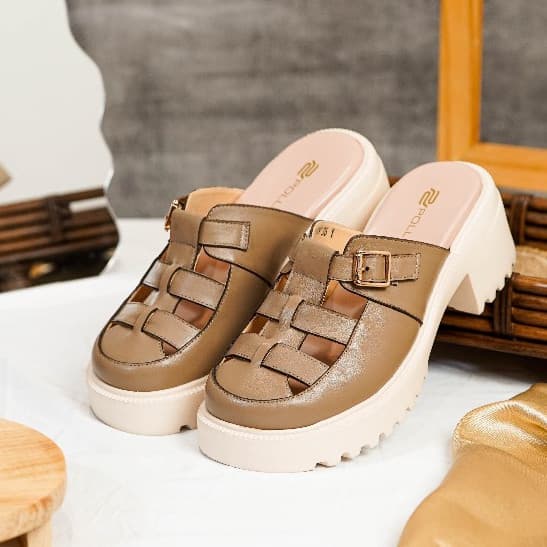 Thumbnail gambar ke-9 produk Pollux Bold WPOLU 04 - Chunky Sandals With Leather Upper And Double Insoles