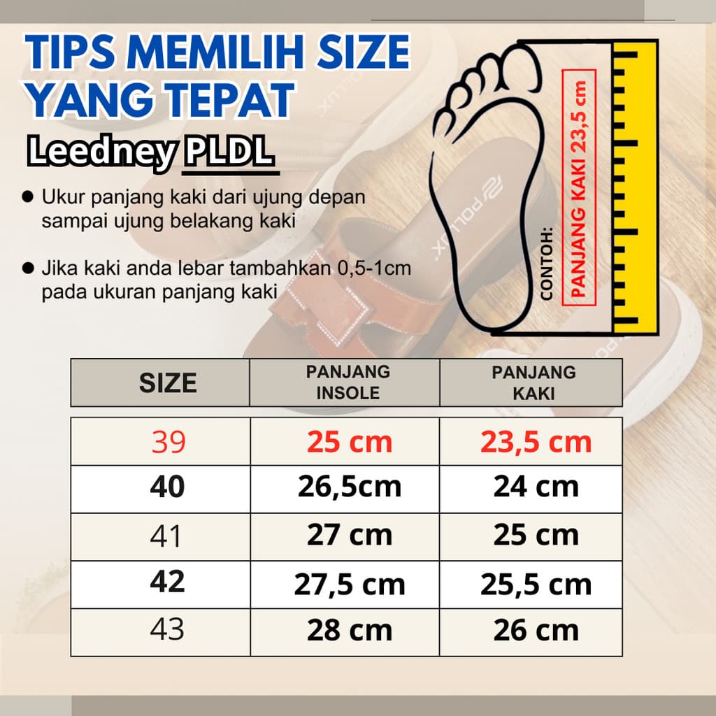 Gambar ke-7 produk Leednay PLDL 005 Sandal Pria Kekinian Bahan Kulit Sintetis