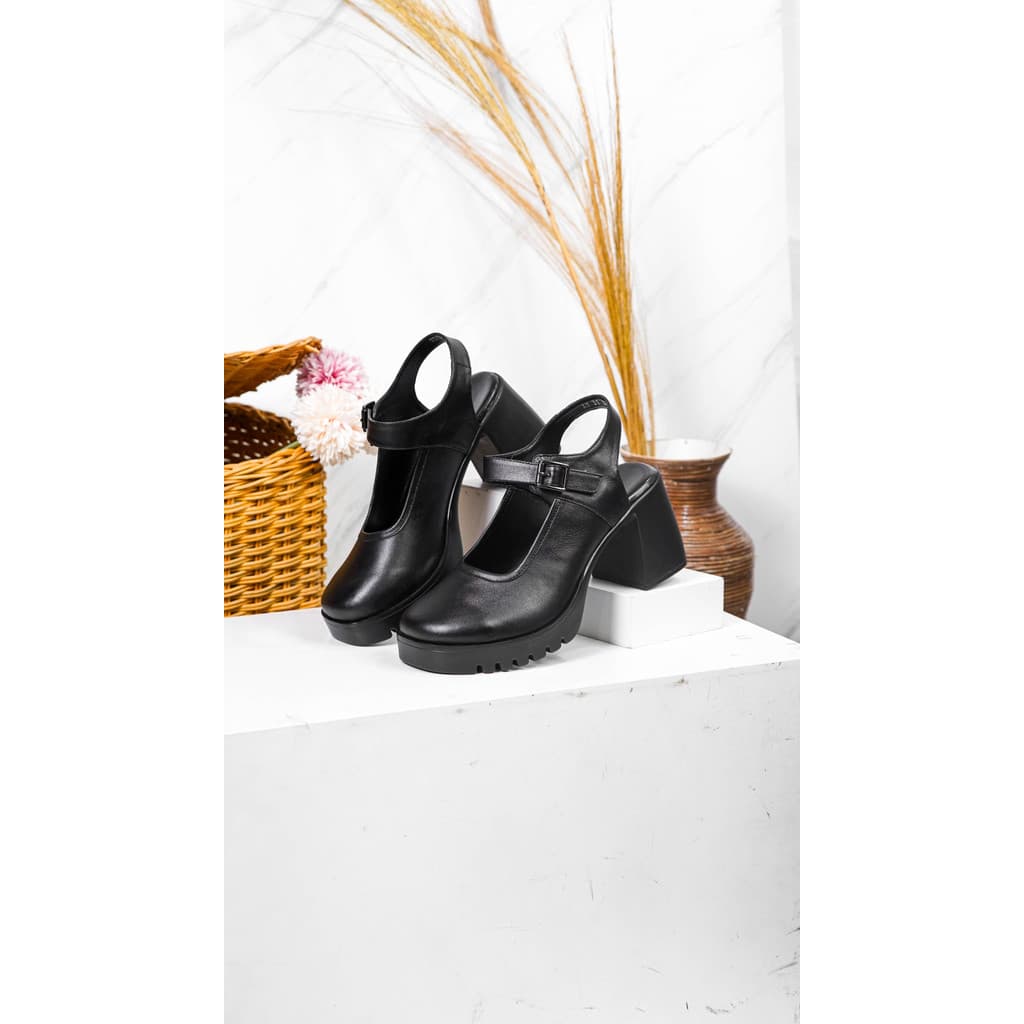 Gambar ke-5 produk Pollux Bold WPOAY 31 Sepatu Sandal Heels Wanita | Heels Wanita Chunky | Heels Wanita Kekinian