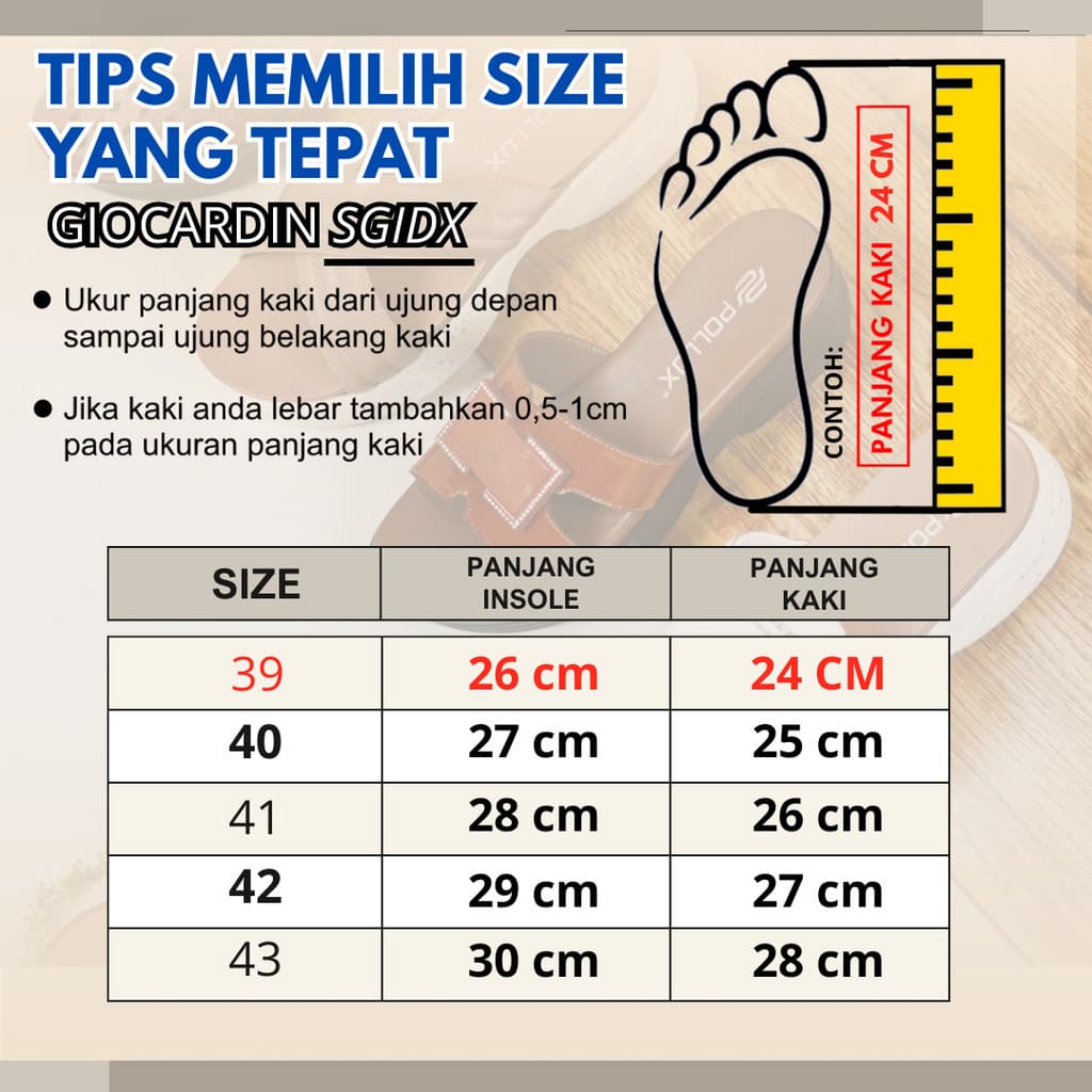 Gambar ke-10 produk Gio Cardin SGIDX Sandal Selop Pria Wanita Kekinian Sangat Nyaman Di Pakai