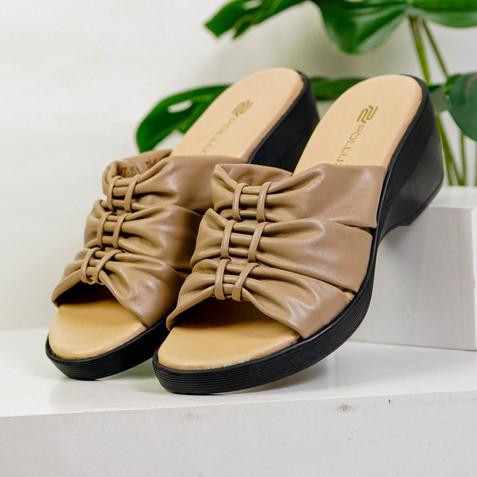 Gambar ke-7 produk POLLUX WPOJT 15 Sandal Wedges | Wedges Pesta | Wedges Wanita Bahan KUlit