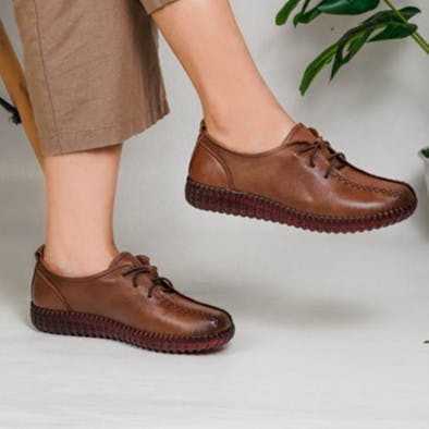 Thumbnail gambar ke-1 produk POLLUX MONDAY WBB 2382- SEPATU FLAT WANITA BAHAN KULIT