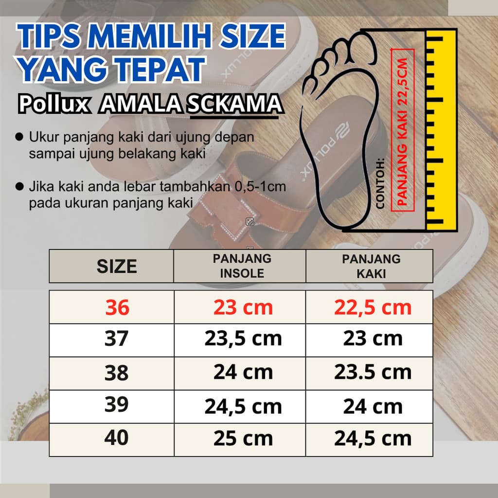 Gambar ke-9 produk Pollux Flex Amala SCKAMA- Sneakers Daily Wear Wanita Kekinian