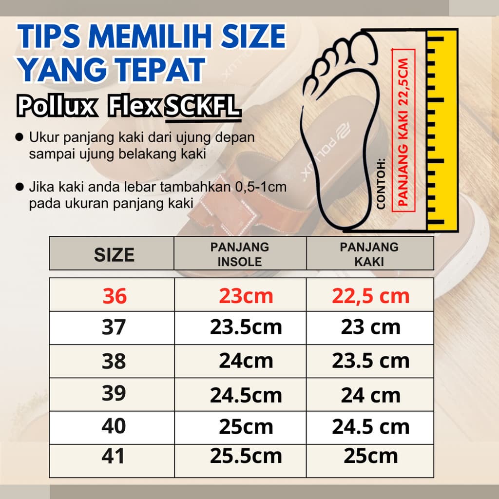 Gambar ke-10 produk Pollux Flex SCKFL01 - Sepatu Olahraga Wanita | Sepatu Sport | Sneakers Wanita Kekinian