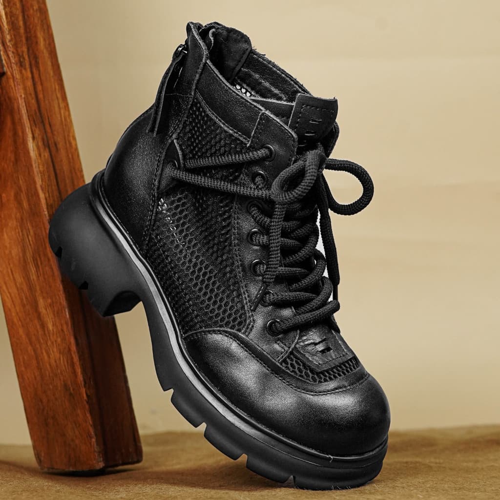 Thumbnail gambar ke-6 produk Pollux Boots WBB 98992 Sepatu Boot Kulit Wanita Heels | Heels Fashion | Heels Bahan Kulit