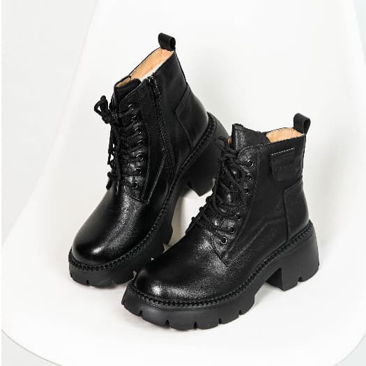 Gambar ke-10 produk Pollux Boots WBB 8099- Sepatu Boot Kulit Wanita | Heels Fashion | Heels Bahan Kulit