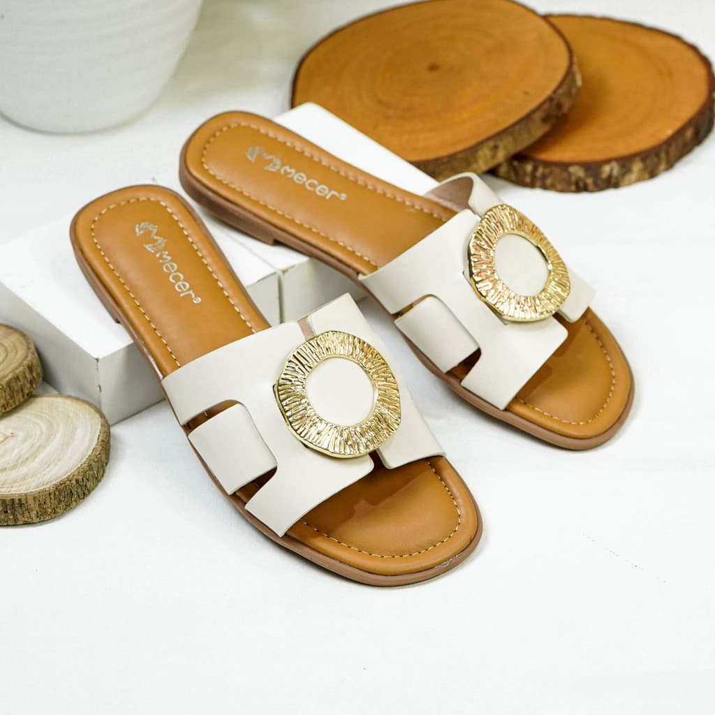 Gambar produk Mecer Daily WWH Ty1 - Sandal Flat Wanita Selop - Sendal Teplek Wanita - Sendal Wanita